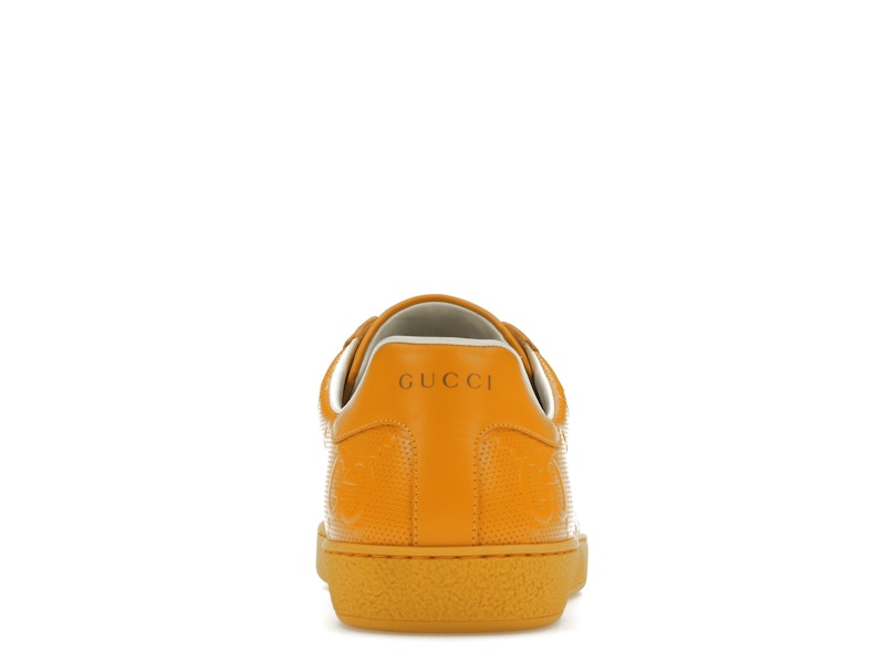 Gucci Ace GG Embossed Yellow