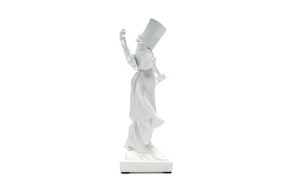 Banksy Bucket On Head Figure White