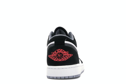 Jordan 1 Low Black White Wolf Grey Infrared 23