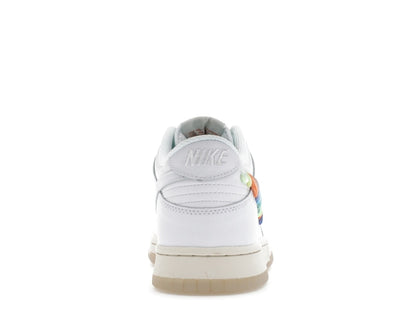 Nike Dunk Low SE Rainbow Lace Swoosh White (GS)