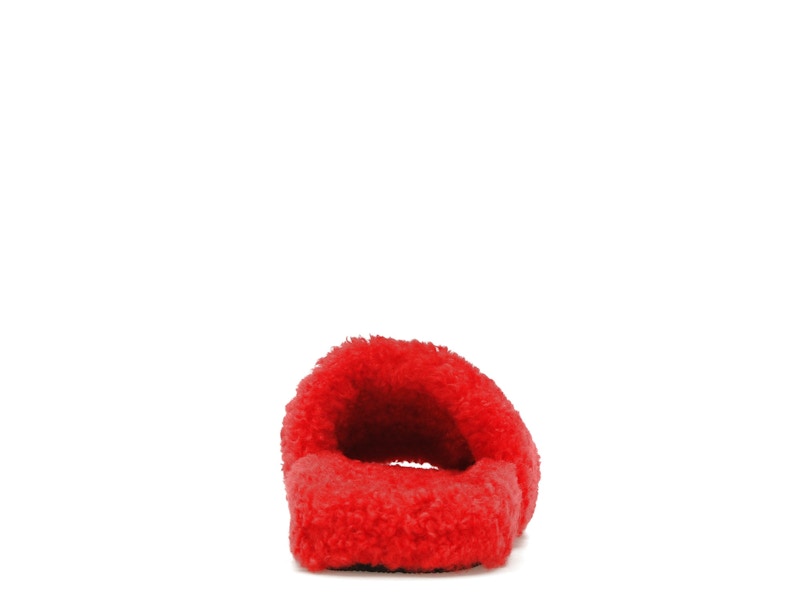 Balenciaga Furry Slide Red White (Women's)