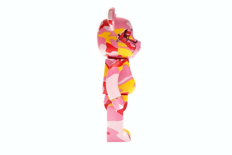Bearbrick Andy Warhol Camo Ver. 100% & 400% Set Pink