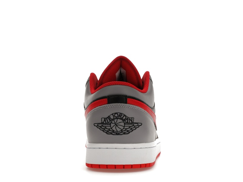 Jordan 1 Low Black Light Smoke Grey Gym Red