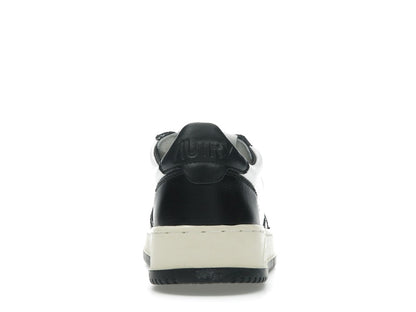 Autry Medalist Leather Low White Black (Women's)