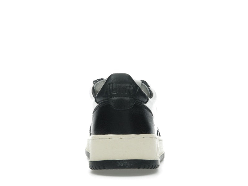 Autry Medalist Leather Low White Black (Women's)