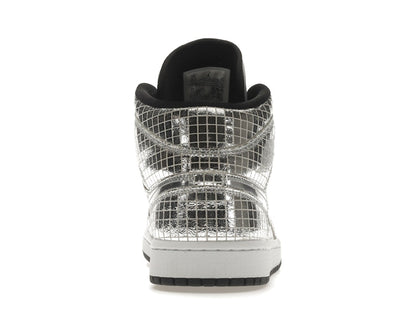 Jordan 1 Mid SE Disco Metallic Silver (Women's)