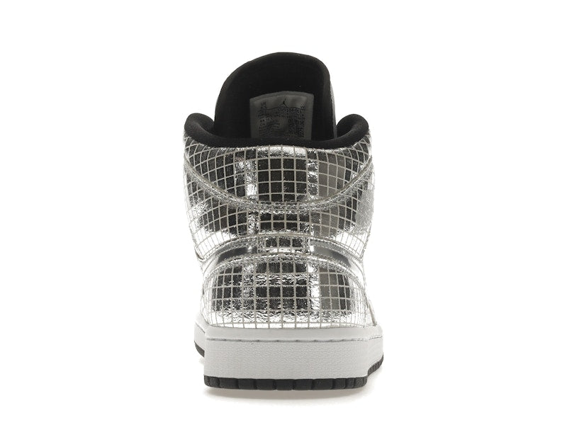 Jordan 1 Mid SE Disco Metallic Silver (Women's)