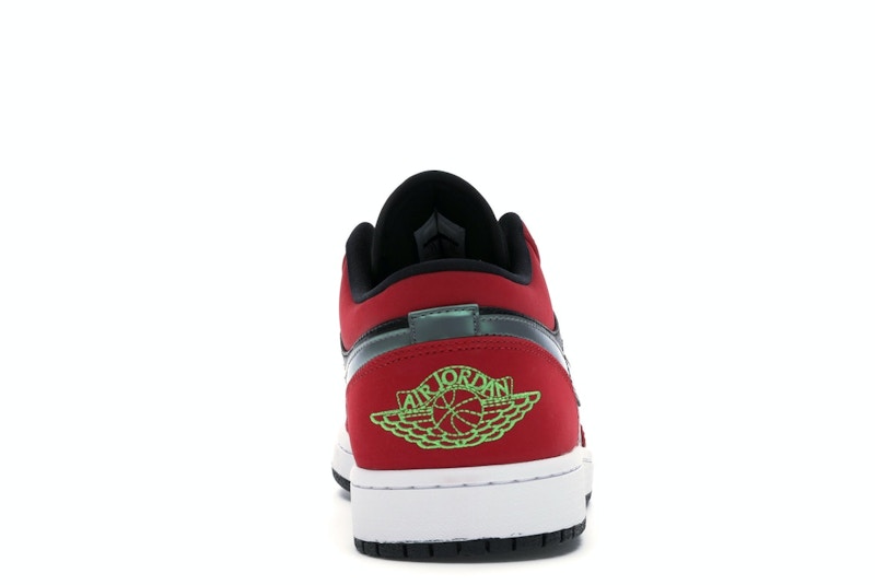 Jordan 1 Low Black Green Pulse Gym Red