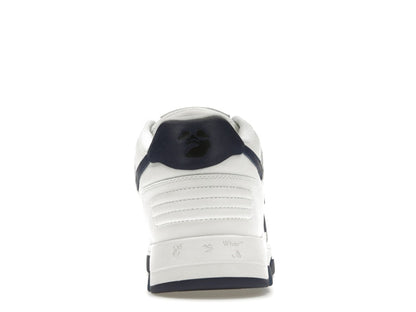 OFF-WHITE Out Of Office OOO Low Tops White Navy Blue