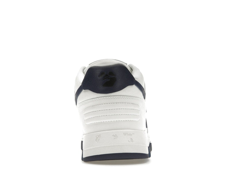 OFF-WHITE Out Of Office OOO Low Tops White Navy Blue