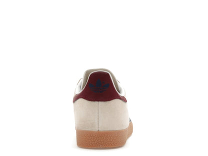 adidas Gazelle Beige Dark Blue Collegiate Burgundy