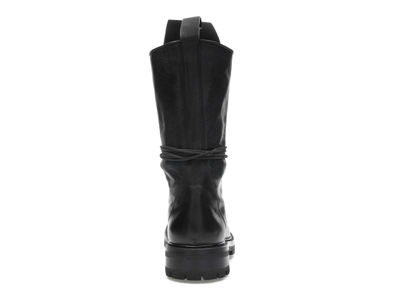 Rick Owens Army Laced Boot Black
