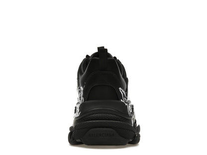 Balenciaga Triple S DIY Metal Artwork Black