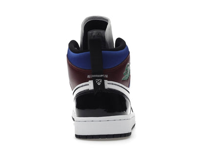 Jordan 1 Mid SE Black White Multi-Color (Women's)
