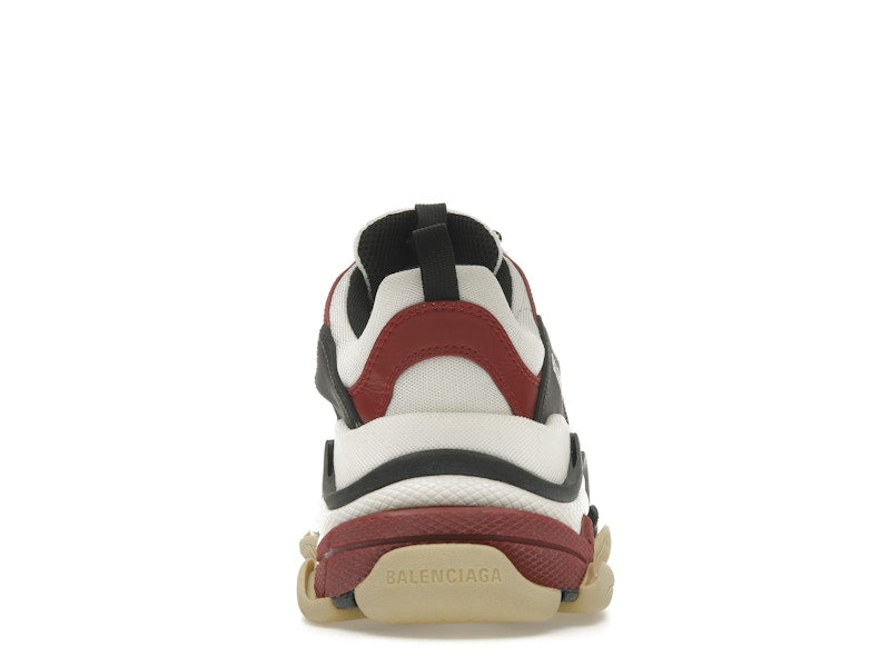 Balenciaga Triple S White Black Crimson