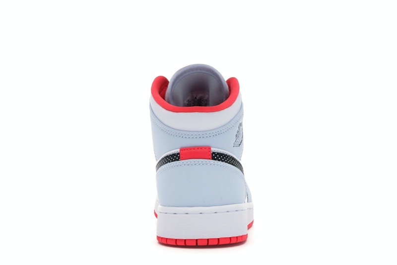 Jordan 1 Mid Half Blue Polka Dot Swoosh (GS)