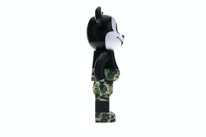 Bearbrick BAPE Mickey Mouse 100% & 400% Set Black/Green Camo
