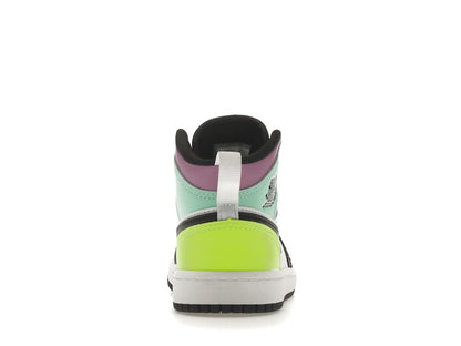 Jordan 1 Mid Pastel Black Toe (PS)
