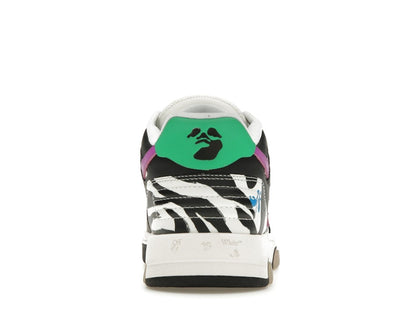 OFF-WHITE Out Of Office OOO Low Tops Zebra Pink (Women's)