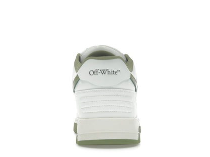 OFF-WHITE Out Of Office OOO Low Tops White Sage