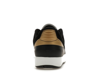 Jordan 2 Retro Low Black Metallic Gold (Women's)