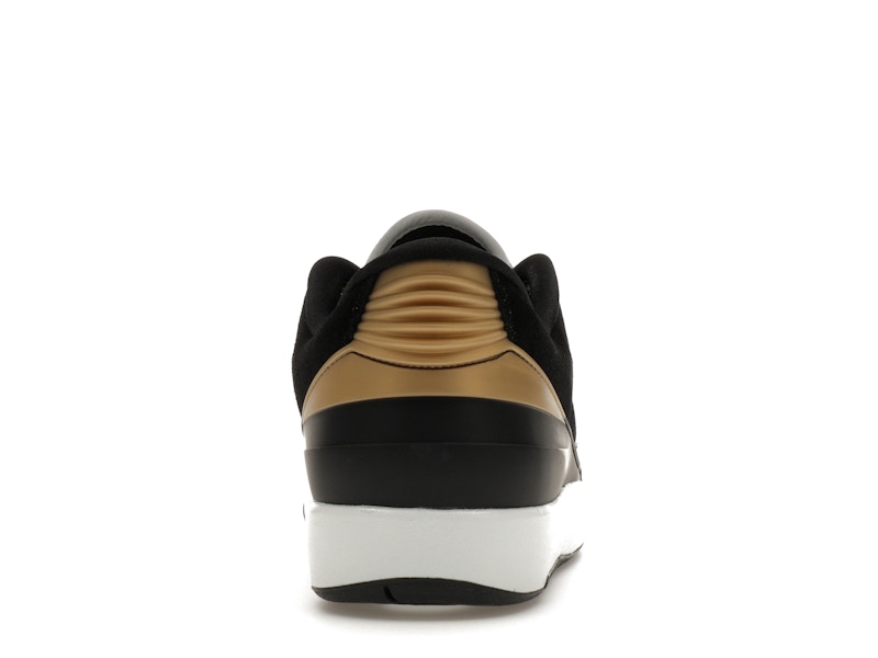 Jordan 2 Retro Low Black Metallic Gold (Women's)