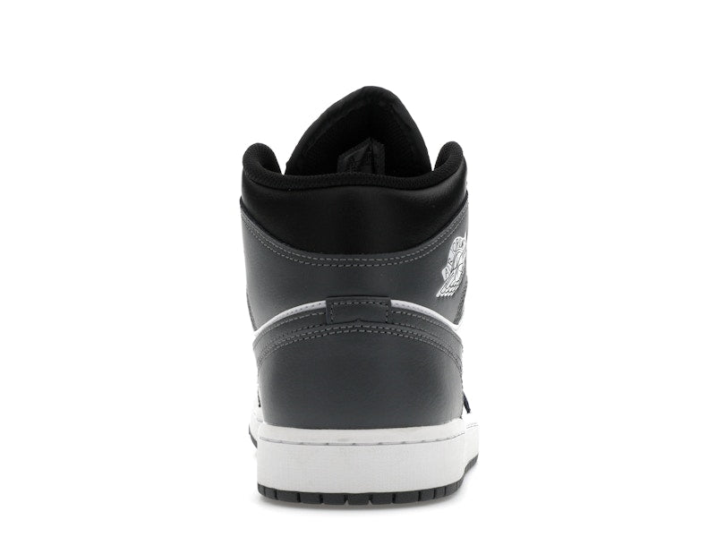 Jordan 1 Mid Black White Iron Grey
