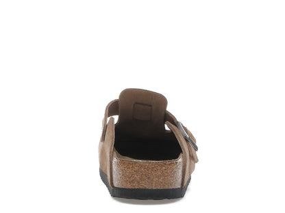 Birkenstock Boston Soft Footbed Suede Dark Tea Tonal