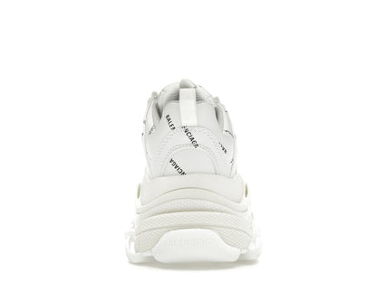 Balenciaga Triple S Allover Logo White (Women's)