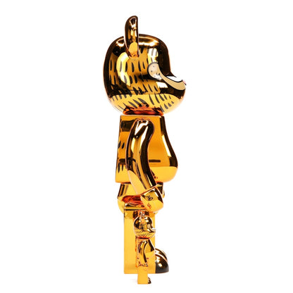 Bearbrick Garfield 100% & 400% Set Gold Chrome Ver.