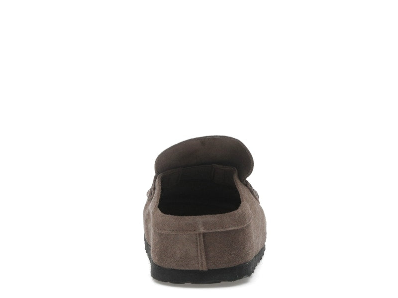 Birkenstock Naples Wrapped Suede Leather Concrete Grey