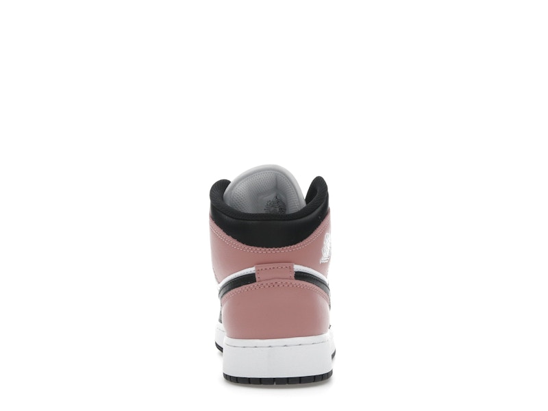 Jordan 1 Mid White Rust Pink Black (GS)