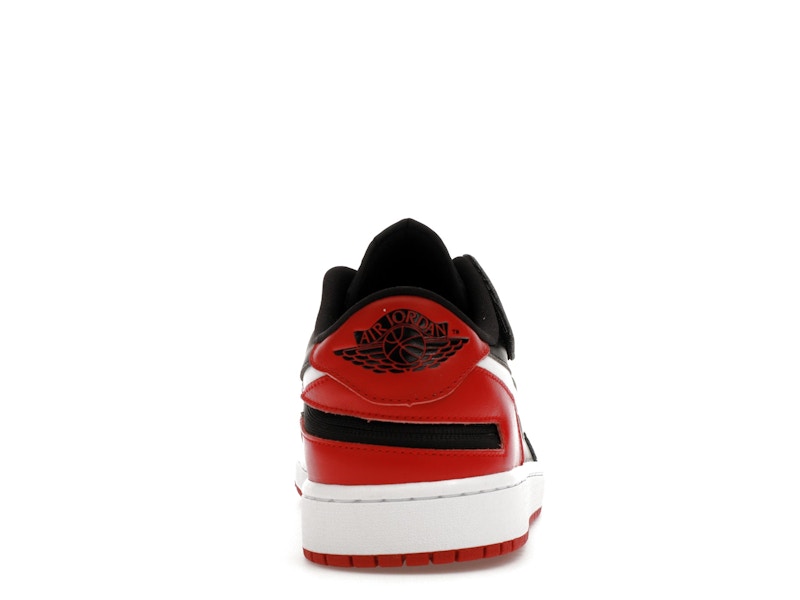 Jordan 1 Low FlyEase Black White Gym Red