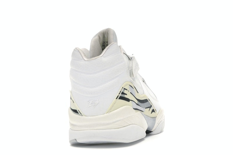 Jordan 8 Retro Low White Metallic Silver