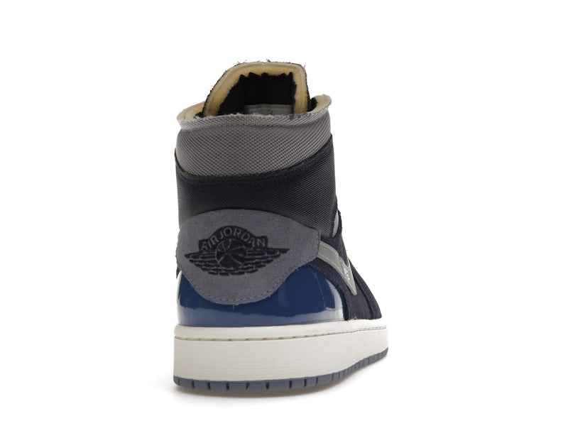 Jordan 1 Mid SE Craft Obsidian French Blue Ashen Slate White