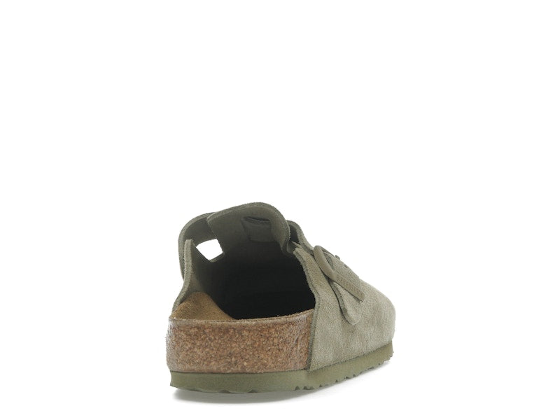Birkenstock Boston Suede Faded Khaki