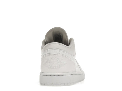 Jordan 1 Low Triple White Tumbled Leather