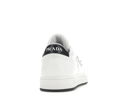 Prada Downtown Low Top Sneakers Leather White White Black
