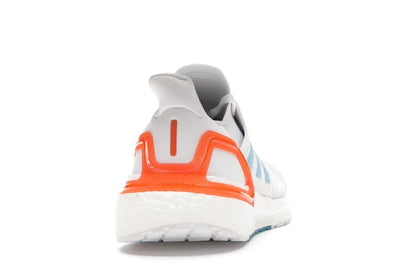 adidas Ultra Boost 20 White Sharp Blue True Orange