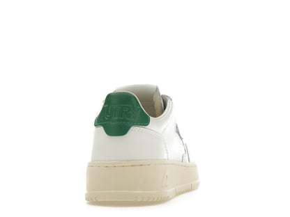Autry Medalist Leather Low White Green (Women's)