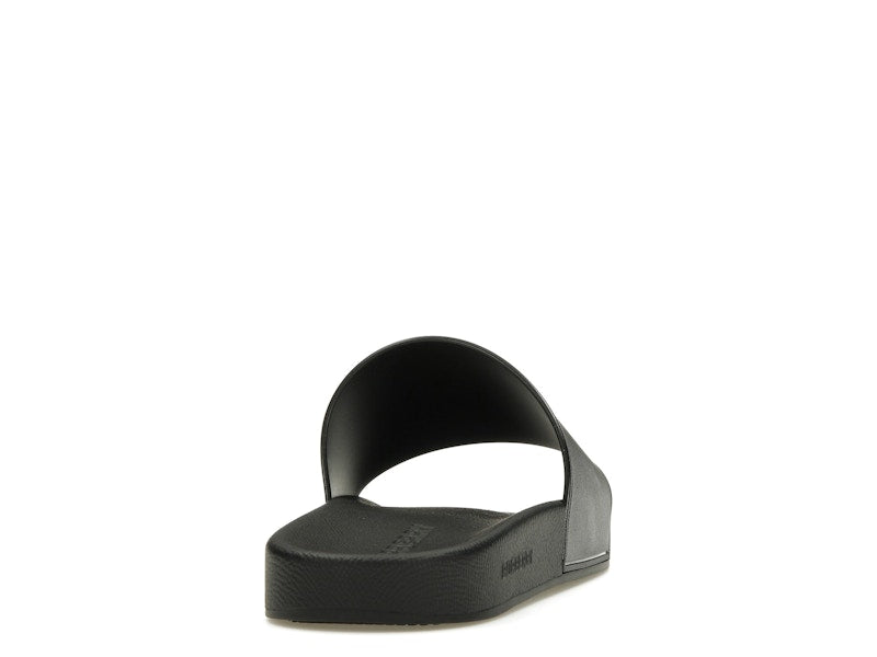 Burberry Check EKD Motif Slide Black