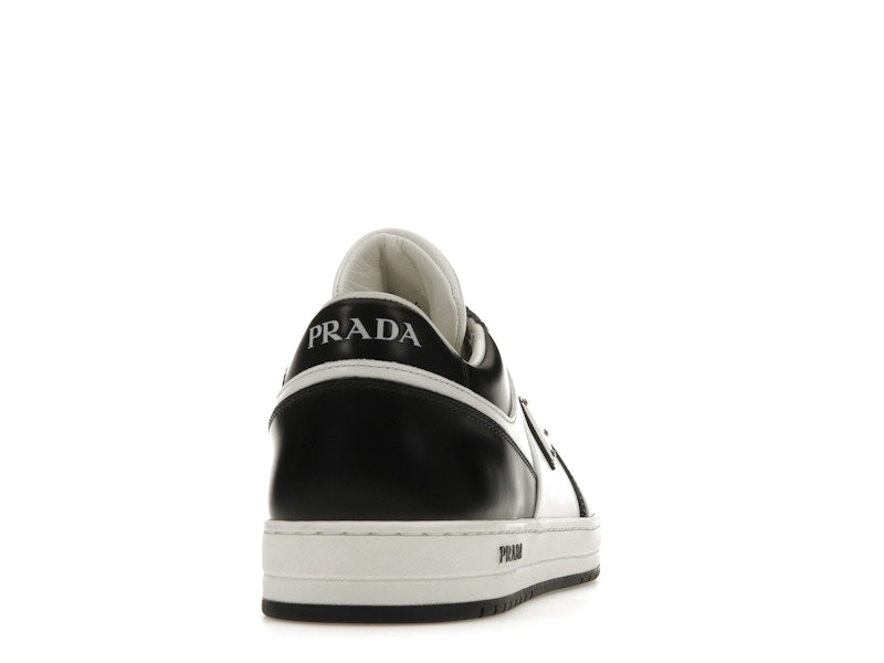 Prada Downtown Low Top Sneakers Leather White Black