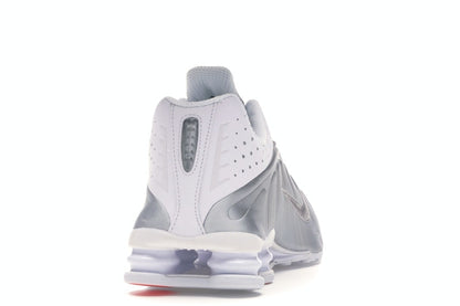 Nike Shox R4 White Metallic Silver