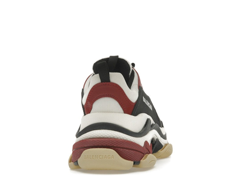 Balenciaga Triple S White Black Crimson