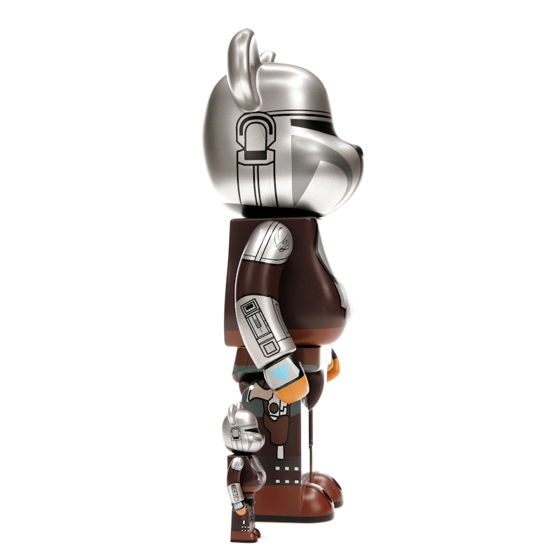 Bearbrick x Star Wars The Mandalorian Beskar Armor 100% & 400% Set