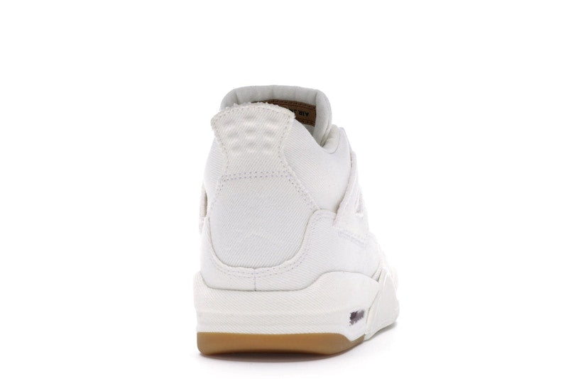 Jordan 4 Retro Levi's White (GS) (Blank Tag)