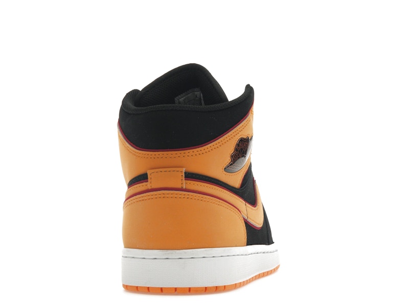 Jordan 1 Mid Fat Tongue Black Orange