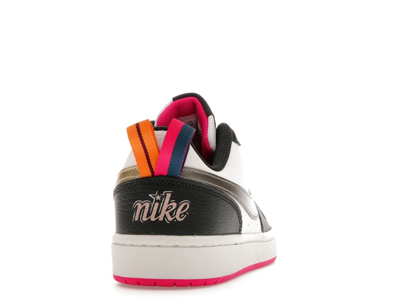 Nike Court Borough Low 2 Off Noir Pink Prime (GS)