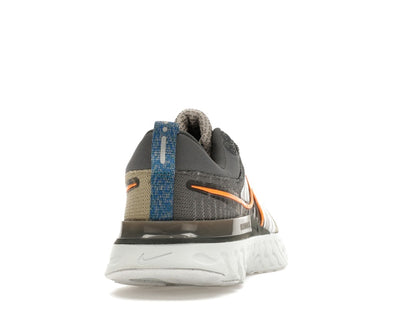 Nike React Infinity Run Flyknit 2 Light Bone Grey Orange