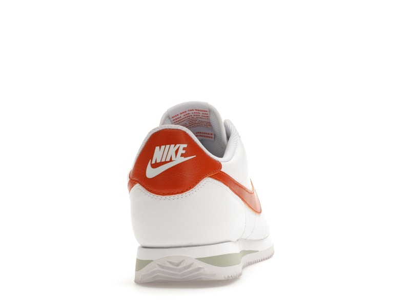 Nike Cortez White Campfire Orange
